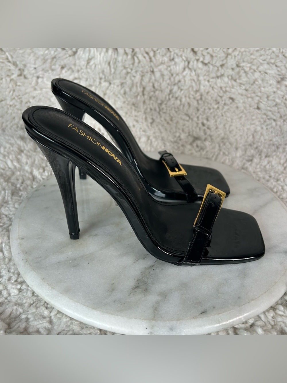 Fashion Nova Black Heels Women’s Size 6.5